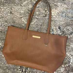 Michael Kors brown reversible tote purse.